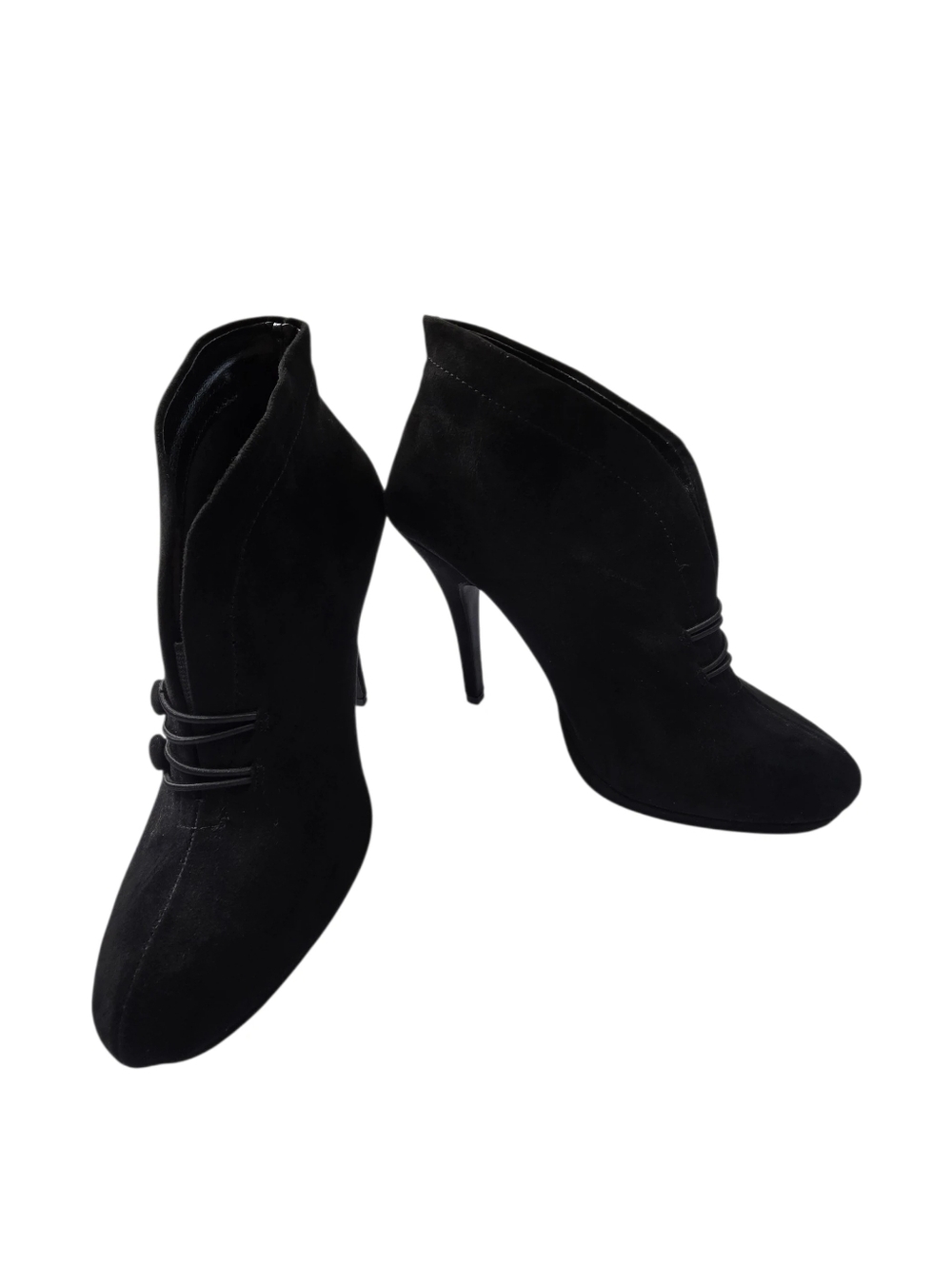 Black suede ankle boots from Apt. 9 